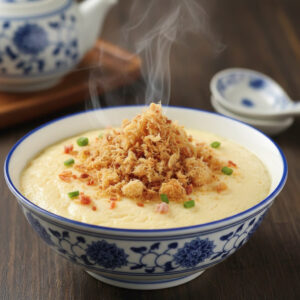 瑤柱肉鬆蒸水蛋